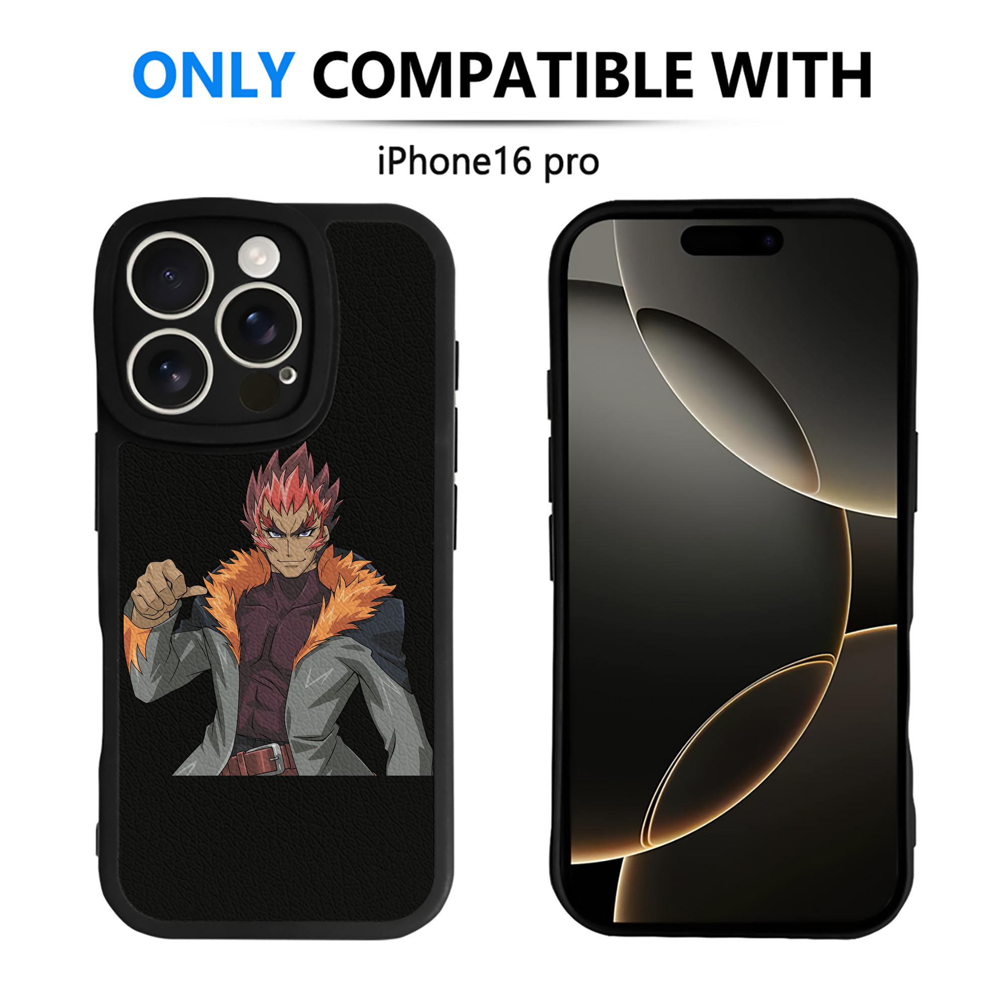 （画像用） 遊☆戯☆王 Yu-Gi-Oh! 【iPhone 16シリーズ対応】シリコンスマホケース（レザー調） 材質：シリコン